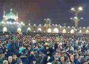 فیلم/ دعای سینه‌زنان در حرم مطهر برای رهبری