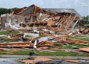 فیلم/ ویرانی عجیب خانه‌ها در طوفان آمریکا