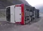 فیلم/ واژگونی مرگبار اتوبوس در محور هراز