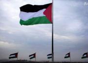 تصویری از استقرار پرچم فلسطین در ایرلند