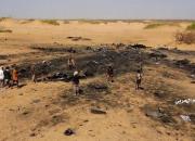 تصاویر لاشه جنگنده ساقط شده تورنادوی عربستانی