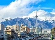 وزش باد و کاهش نسبی دمای هوای تهران