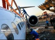 عکس/ عملیات جابه‌جایی هواپیمای سانحه‌دیده ماهشهر