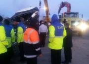 واژگونی اتوبوس در زنجان با سه کشته و ۲۶ مصدوم