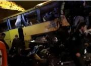 عکس/ واژگونی مرگبار اتوبوس در ساوه