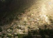 عکس/ رد خورشید بر خانه‌های پلکانی در کردستان