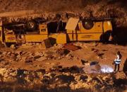 فیلم/ جزئیات واژگونی مرگبار اتوبوس زنجان - تبریز