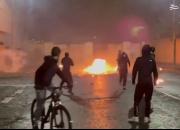فیلم/ درگیری‌های خشن معترضان با پلیس در ایرلند
