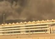 فیلم/ آتش‌سوزی در ایستگاه قطار جده عربستان