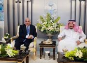 عکس/ دیدار نخست‌وزیر عراق با شاه سعودی