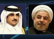 تاکید روحانی و امیر قطر بر توقف فوری حملات علیه فلسطین
